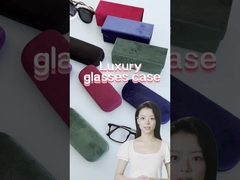 Marka SF Velvet 5 kolorów metalowe pudełko żelazne fioletowe czerwone zielone niebieskie czarne pudełko okularów optycznych